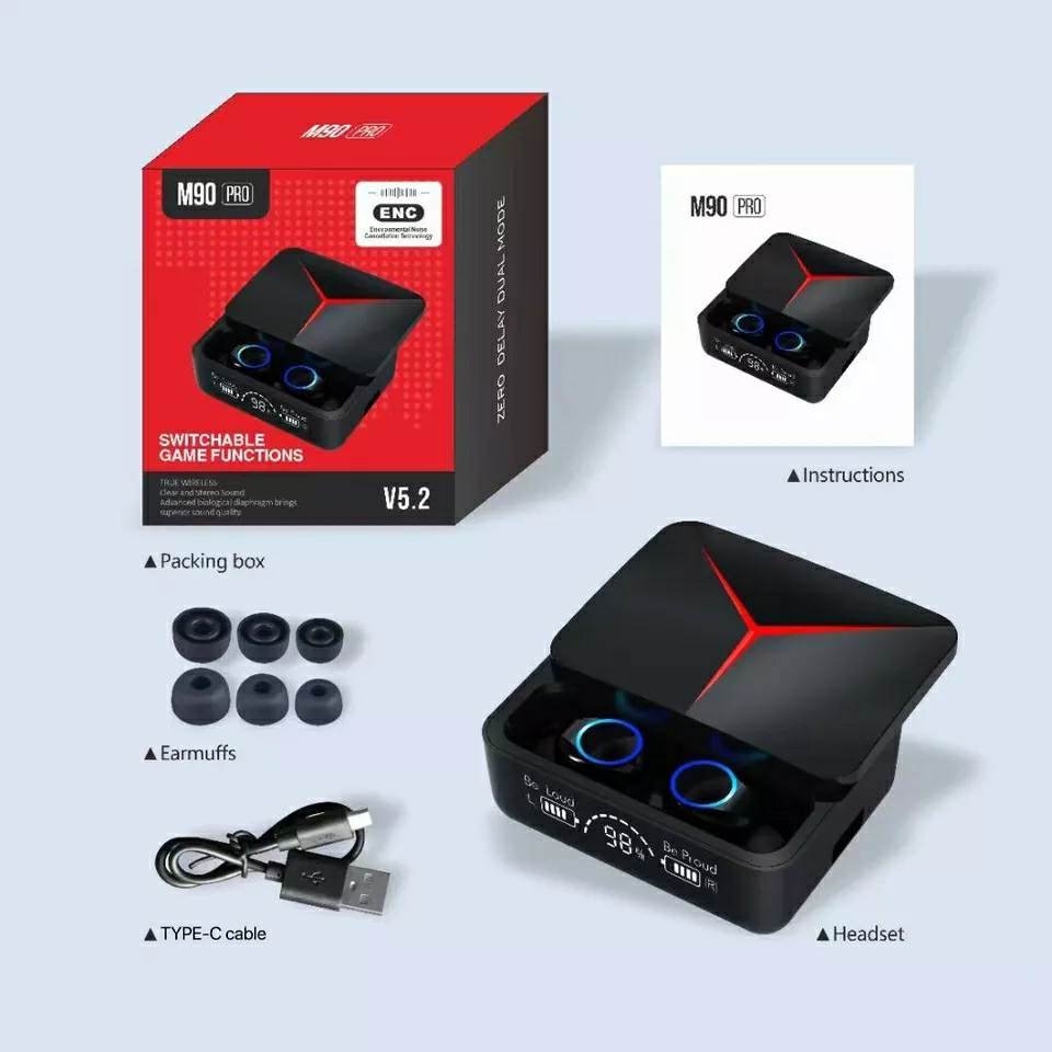 سماعة M90 Pro TWS Wireless Earbuds